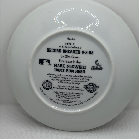 The Bradford Exchange Red and White Baseball Wall Art - Picture 3 of 5